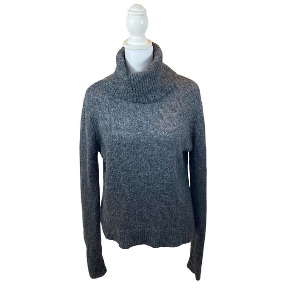 Ladies Banana Republic Grey Wool Blend Turtleneck Sweater Size Small - Picture 1 of 8